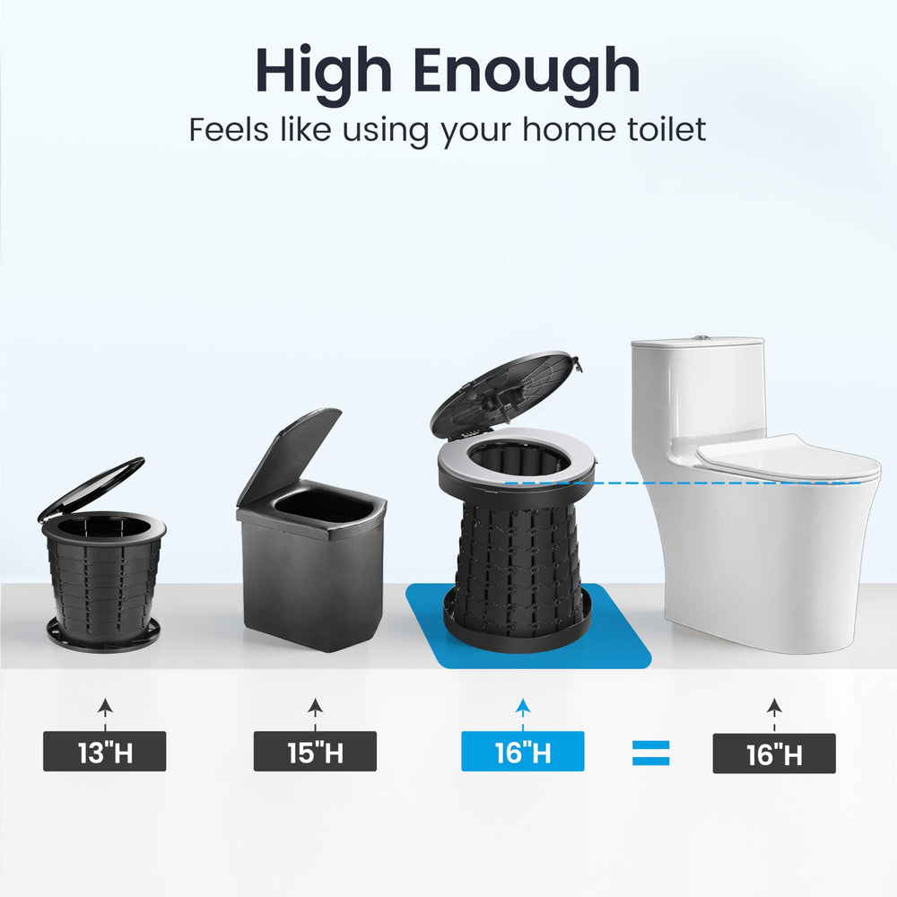 TRIPTIPS taller height design resembling home toilet for outdoor use