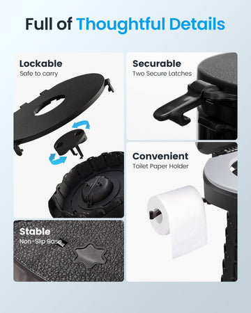 TRIPTIPS secure lid latch keeps the unit closed after folding
