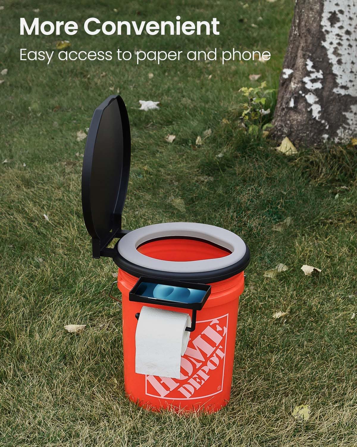 TRIPTIPS soft-cushion-seat delivers warmth and comfort on chilly camping mornings