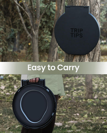 TRIPTIPS travel-friendly-design fits in backpacks or car trunks for on-the-go convenience