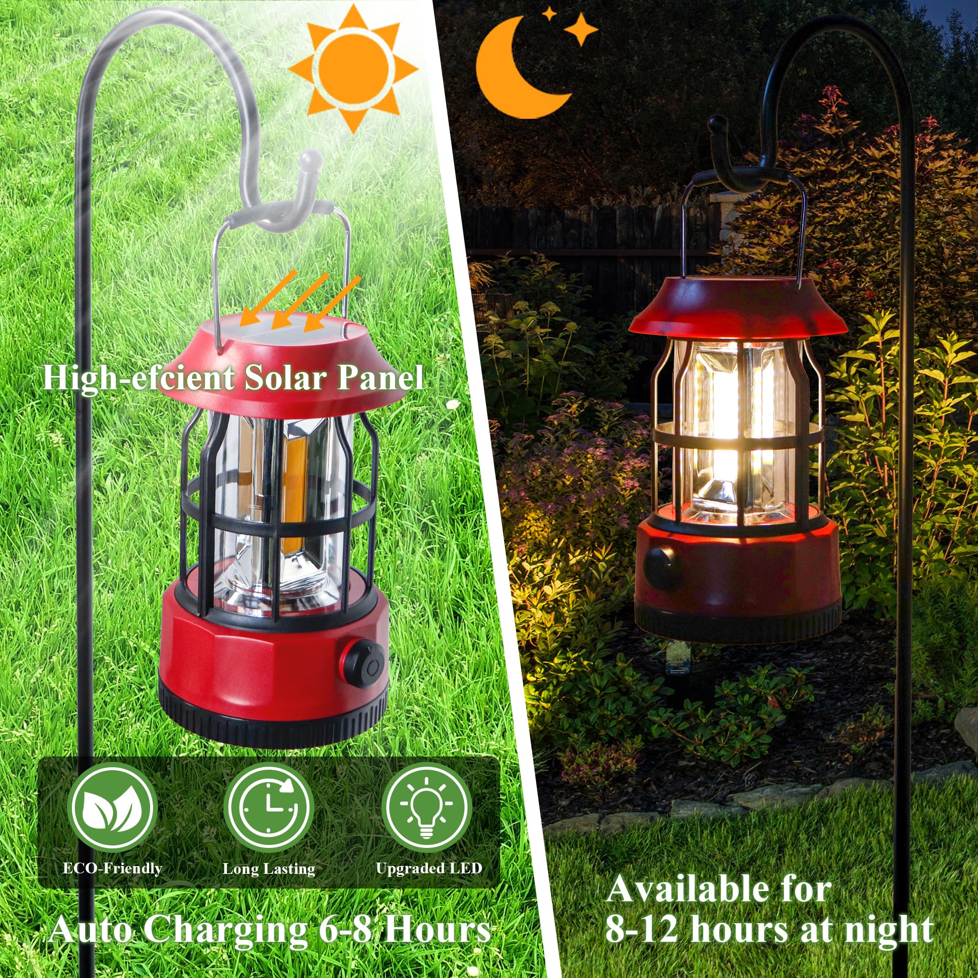 TRIROCKS 360-degree illumination provides even light for tents or rooms.