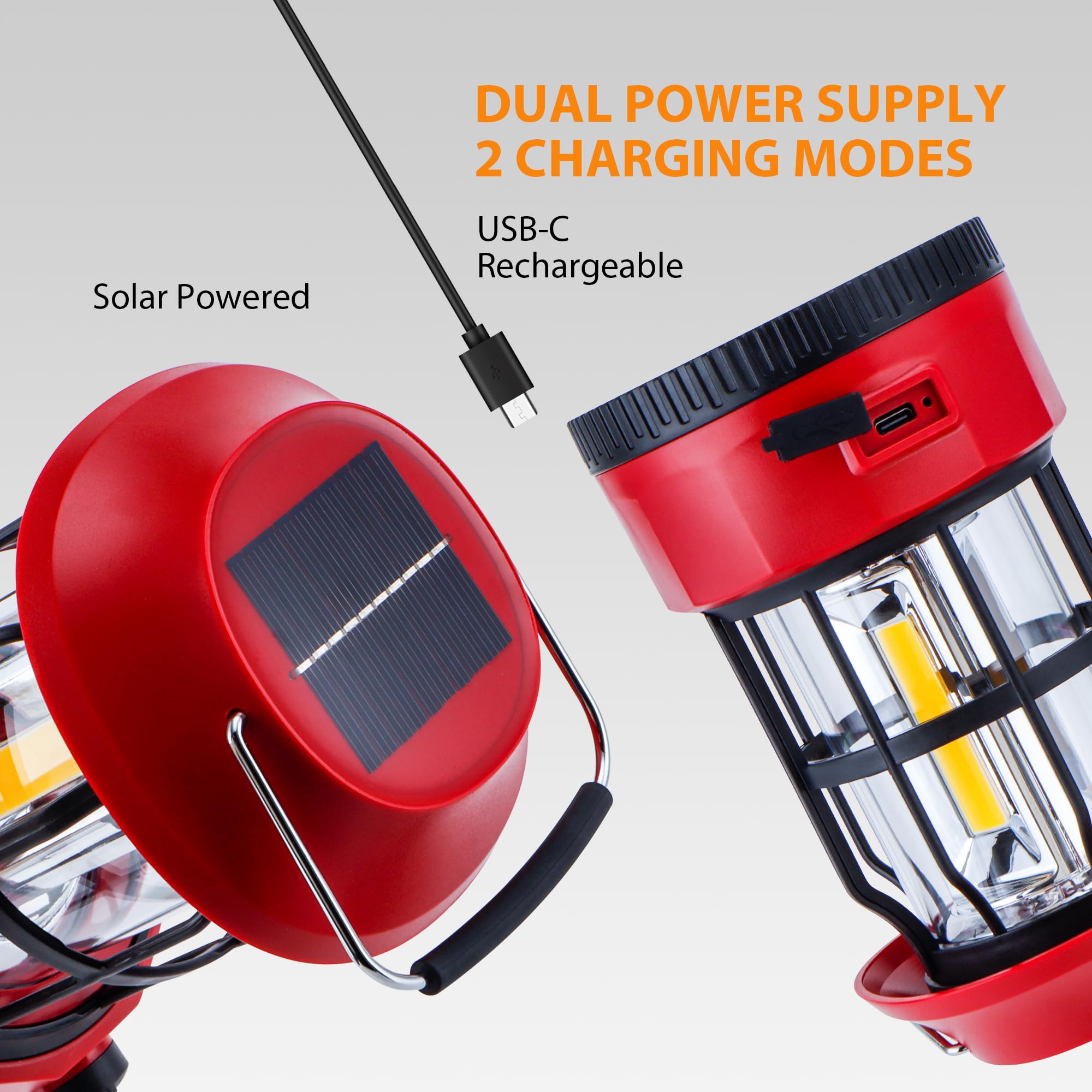 TRIROCKS emergency lantern for power outages and hurricane preparedness.