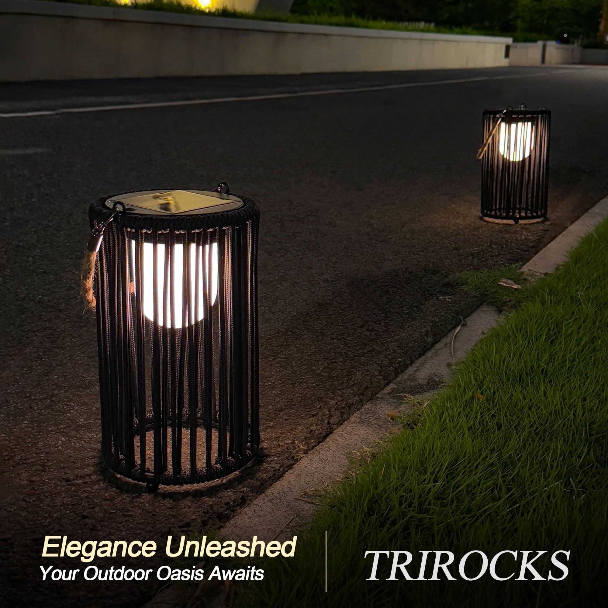 TRIROCKS garden patio deck light enhances pathways and ambiance