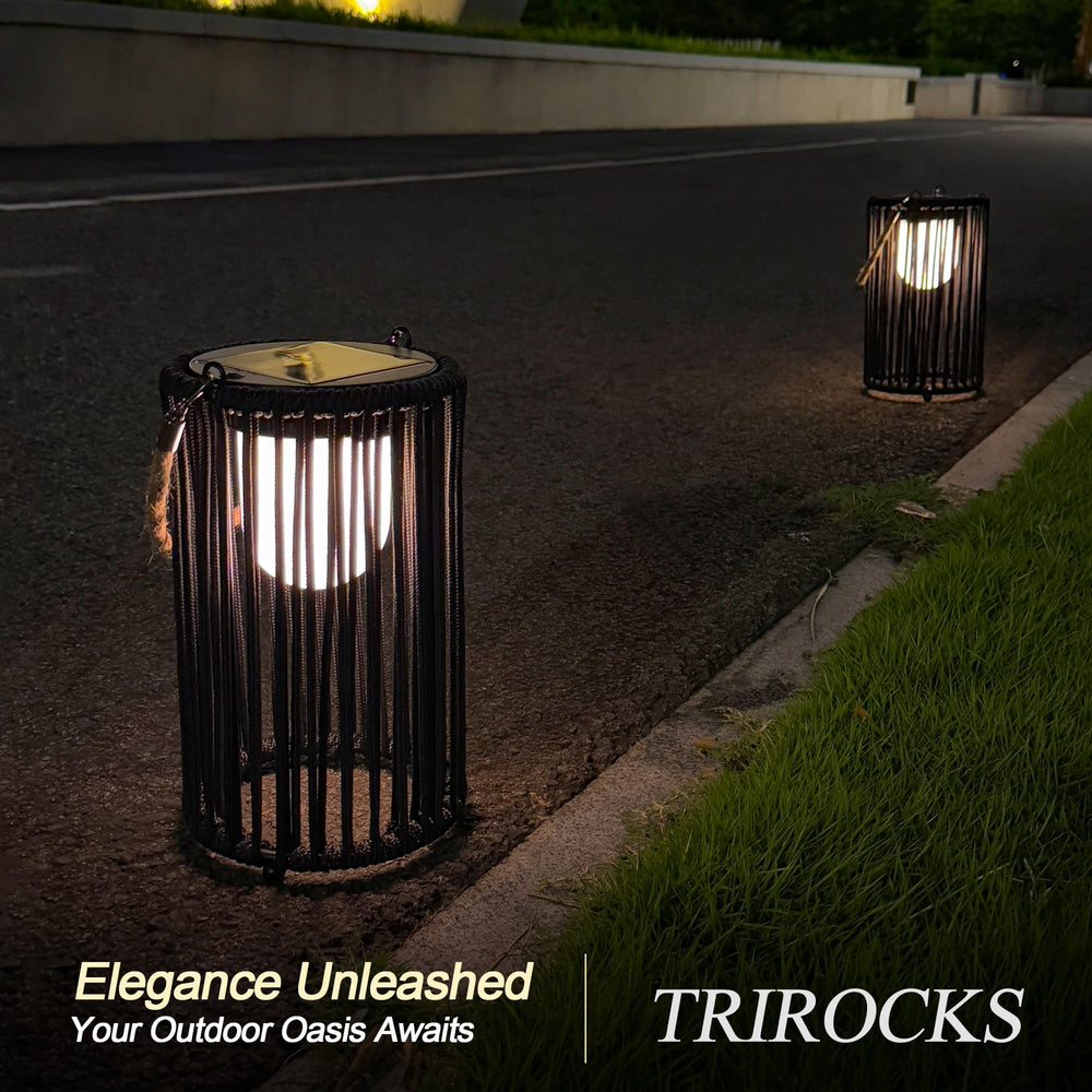 TRIROCKS garden patio deck light enhances pathways and ambiance