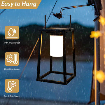 TRIROCKS lantern lights at night to brighten gardens and pathways.
