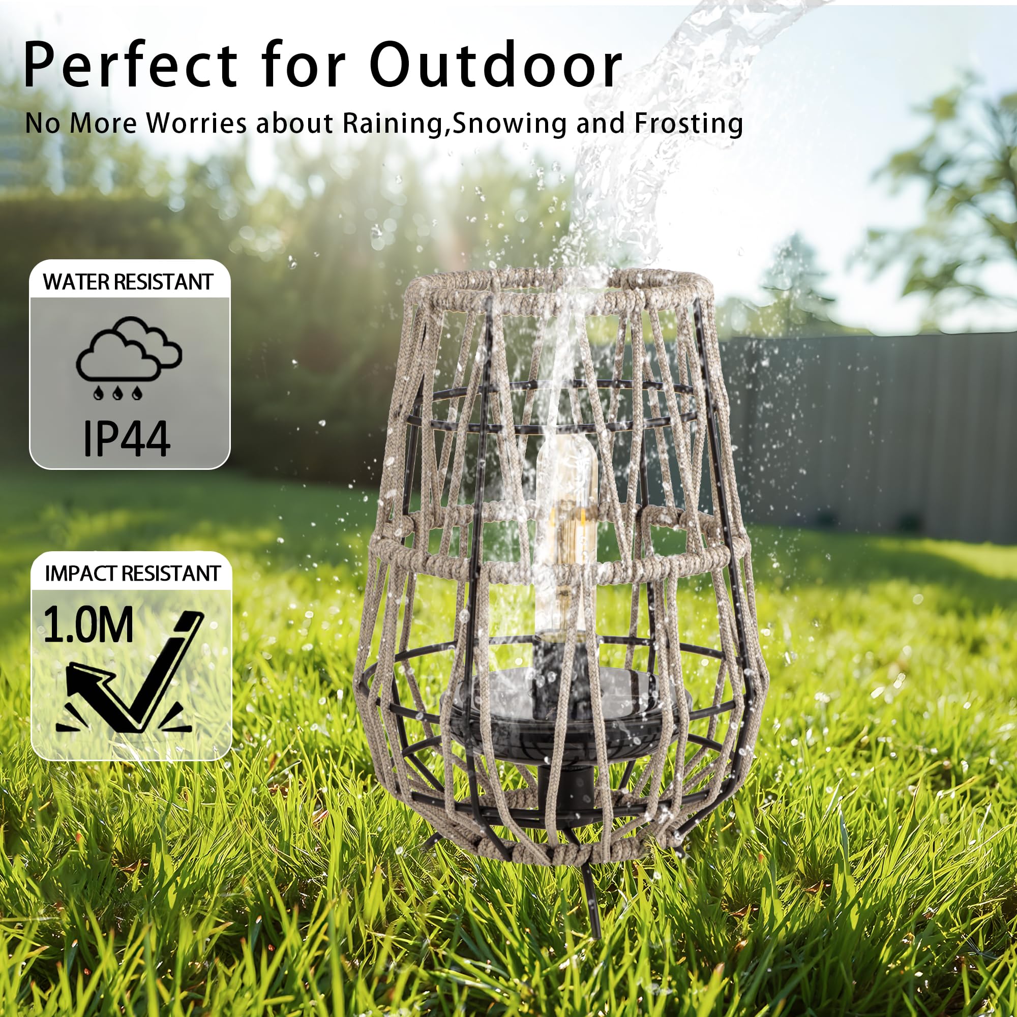 TRIROCKS solar lantern illuminated with bright LED beams for night use
