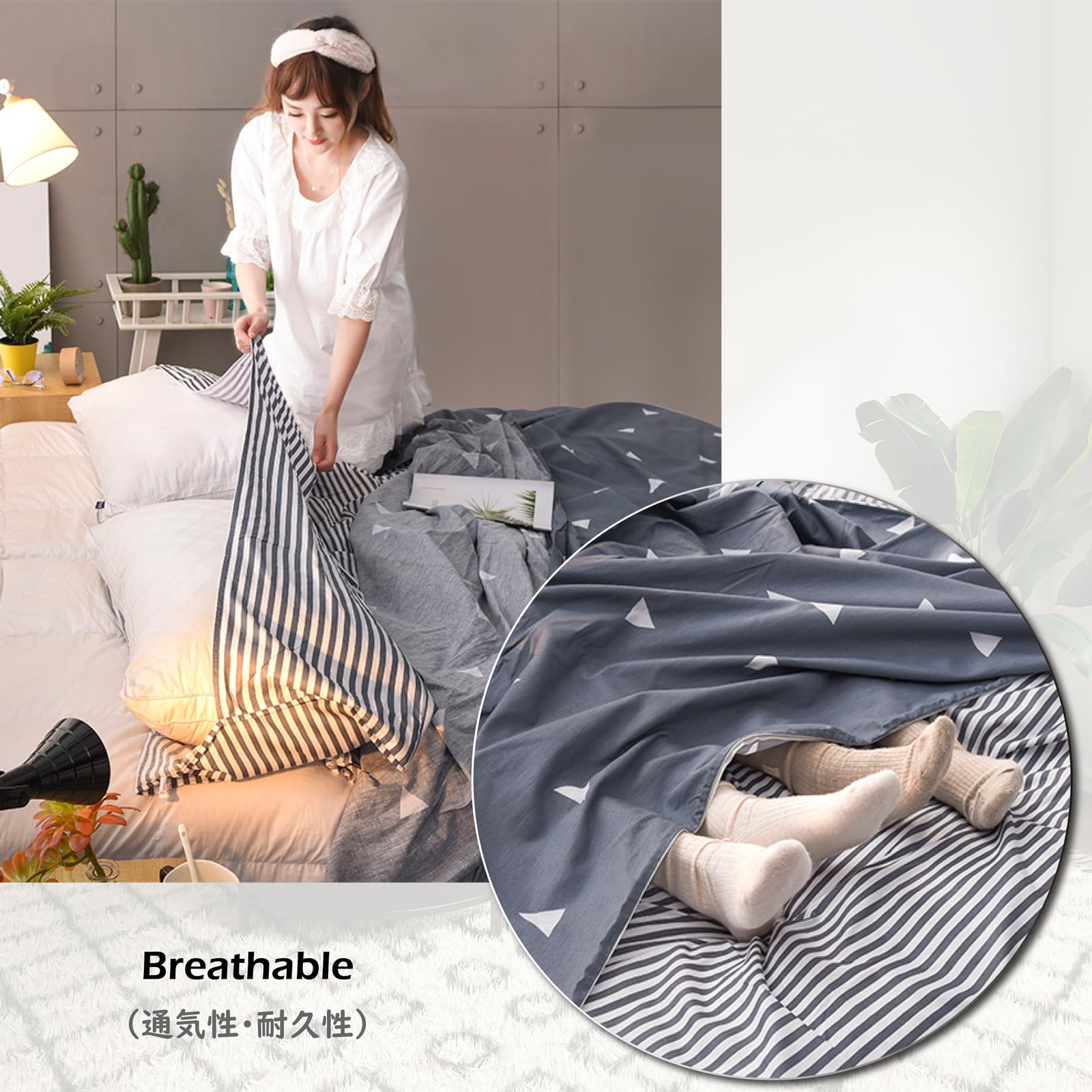 TRIWONDER sleeping bag liner 80x230cm fits standard beds for roomy comfort.