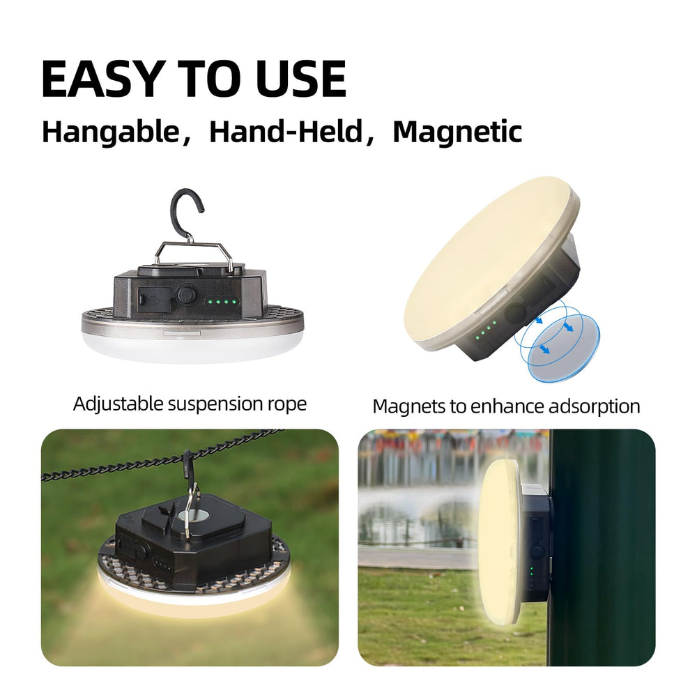 Trliradyn IPX5-rated lantern withstands rain during camping adventures