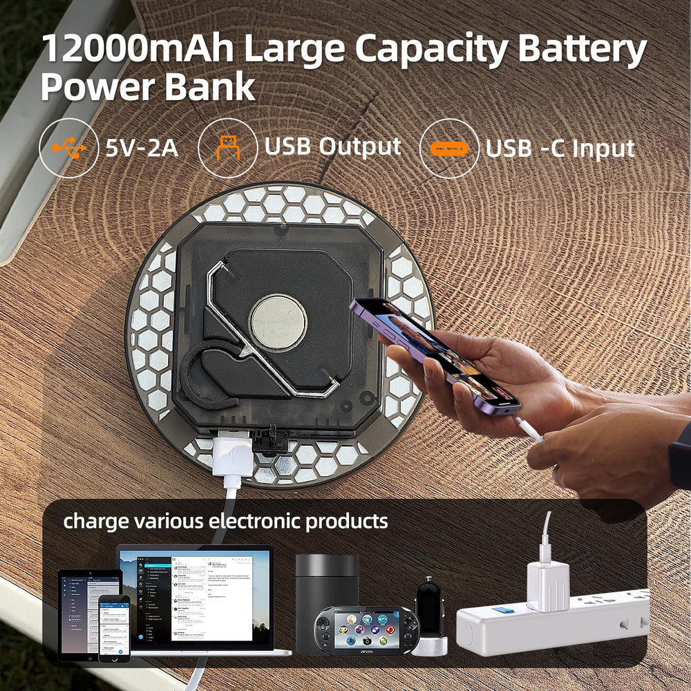 Trliradyn 12000mAh light SOS mode for emergency signaling