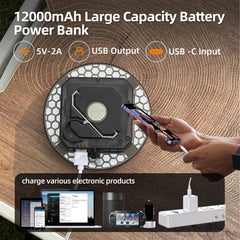 Trliradyn 12000mAh light SOS mode for emergency signaling
