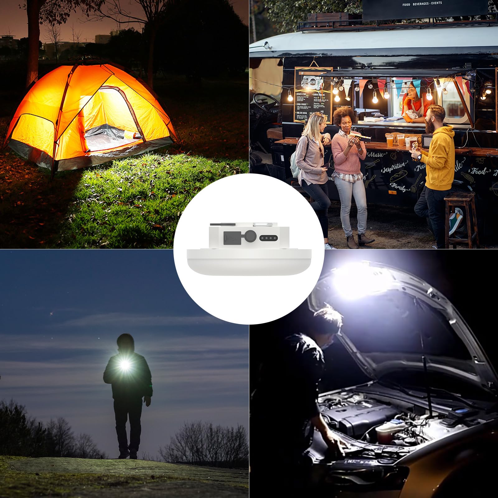 Trliradyn tent lighting 10000mAh battery can power a phone