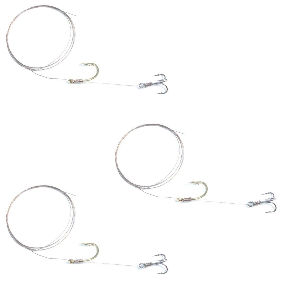 TrollTrue ultimate Ballyhoo rig with monofilament line in close-up for reliable trolling.