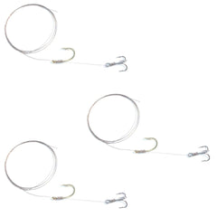TrollTrue wire Ballyhoo rig nose hook ensures stable trolling presentations.