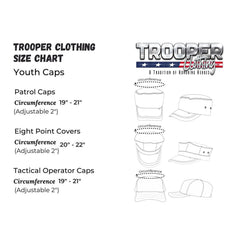 Trooper Kids 6-Panel Tactical Cap side view ideal for daily wear