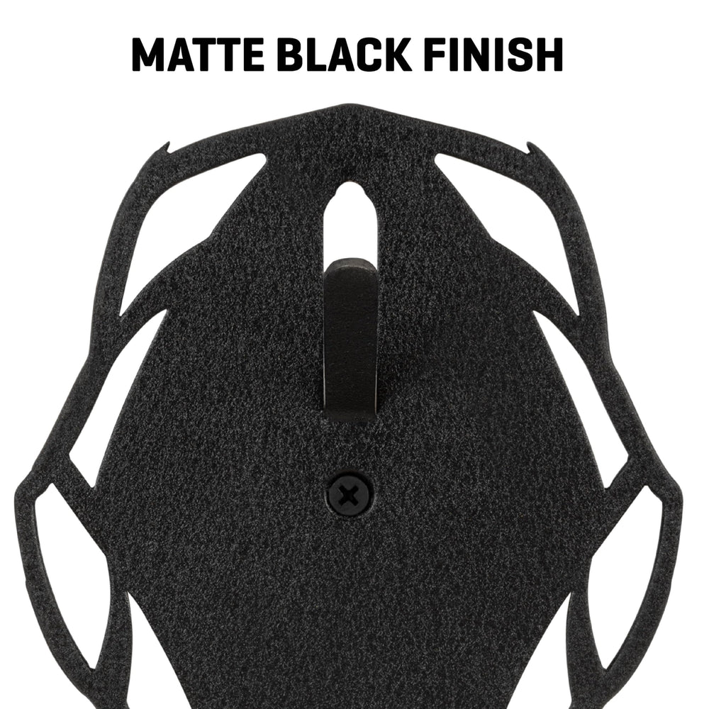 Deer-sized trophy mounting plaque in matte black