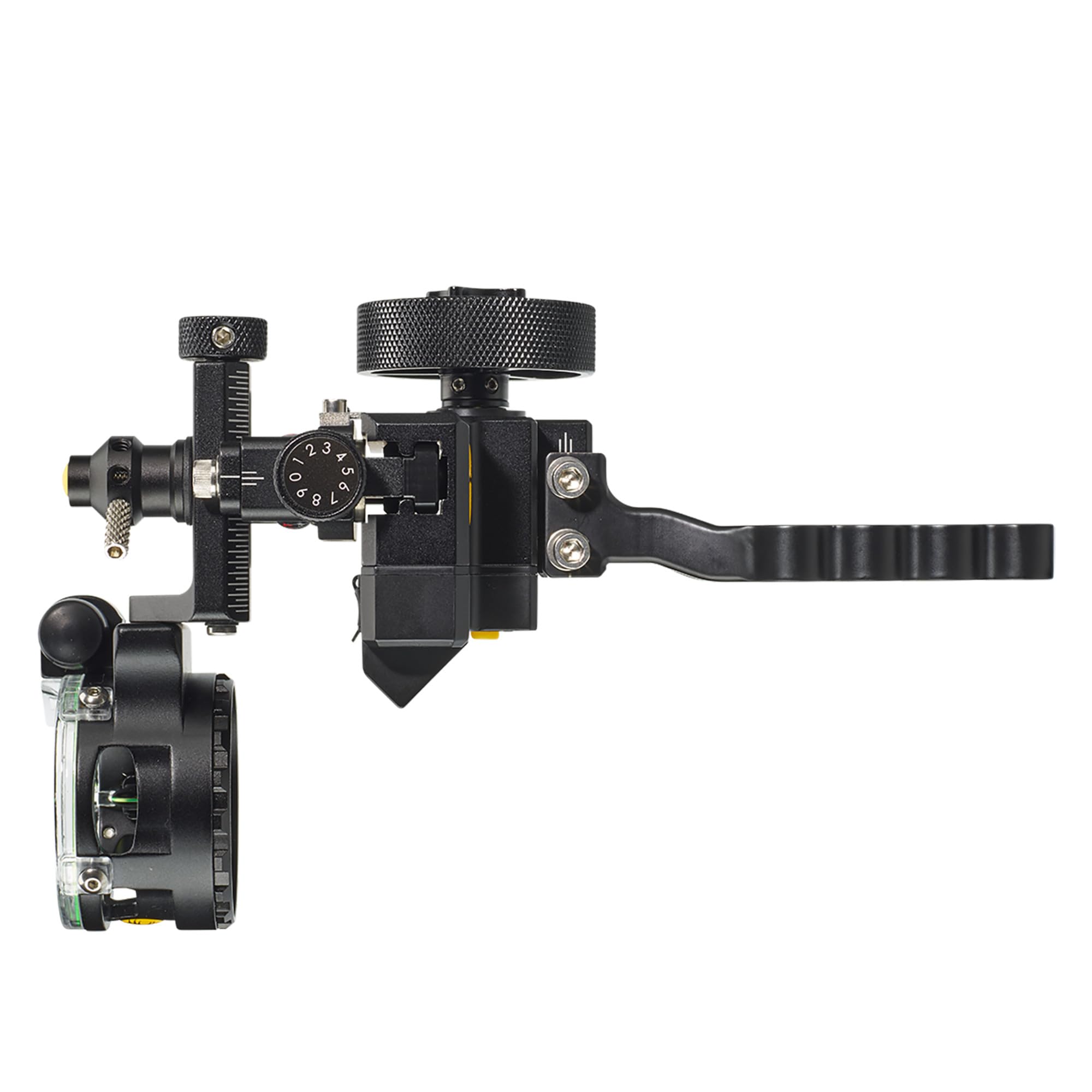 Trophy Ridge Digital React One Pin third-axis leveling aids accuracy on steep angles.