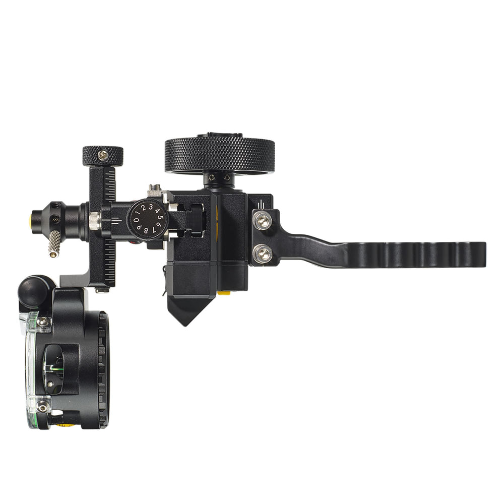 Trophy Ridge Digital React One Pin third-axis leveling aids accuracy on steep angles.