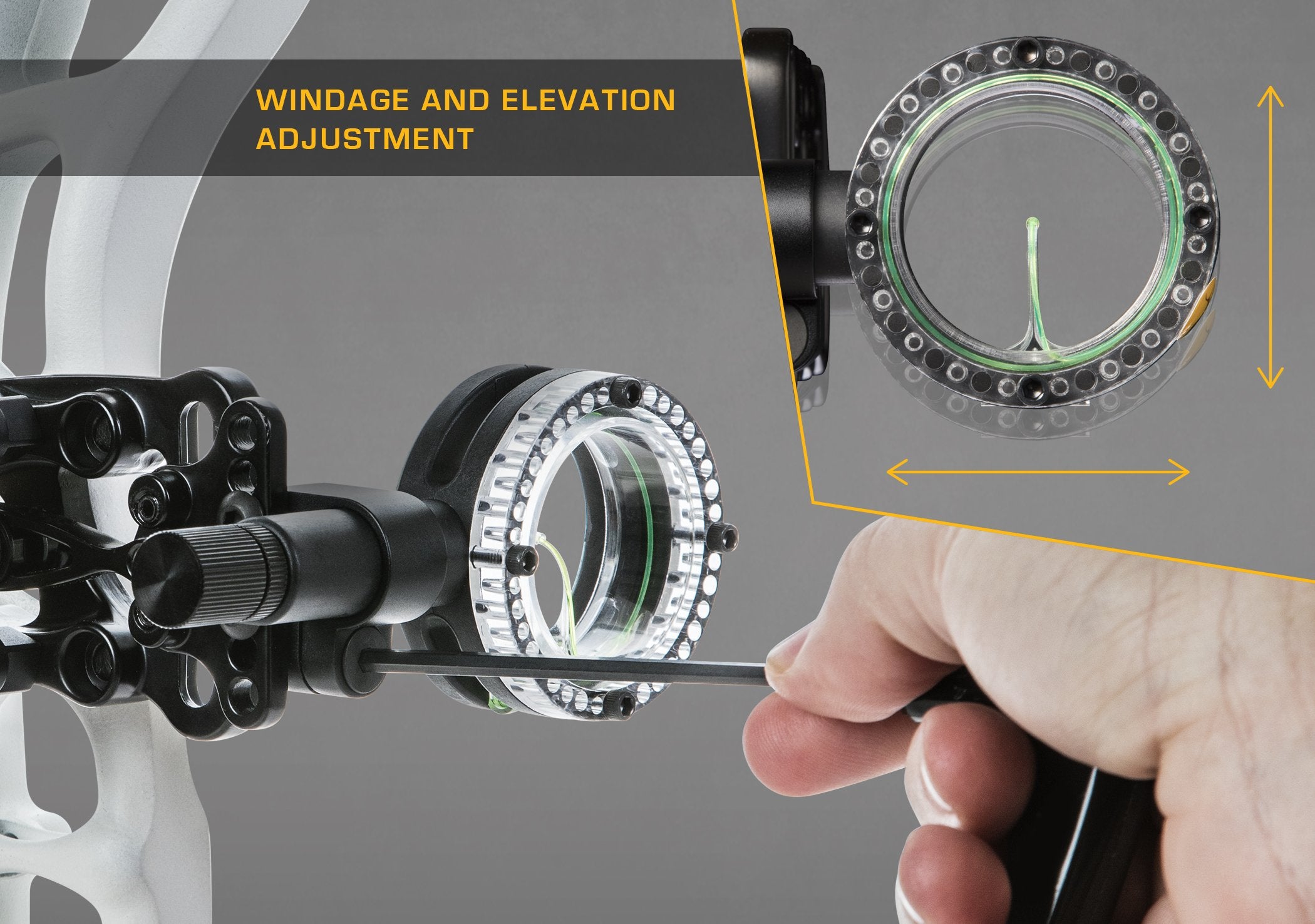 Trophy Ridge Drive Slider with nylon bushings delivers smooth, quiet movement.
