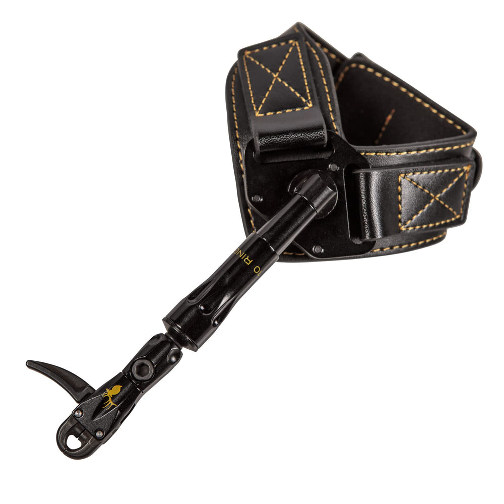 Premium leather buckle strap on Trophy Ridge release