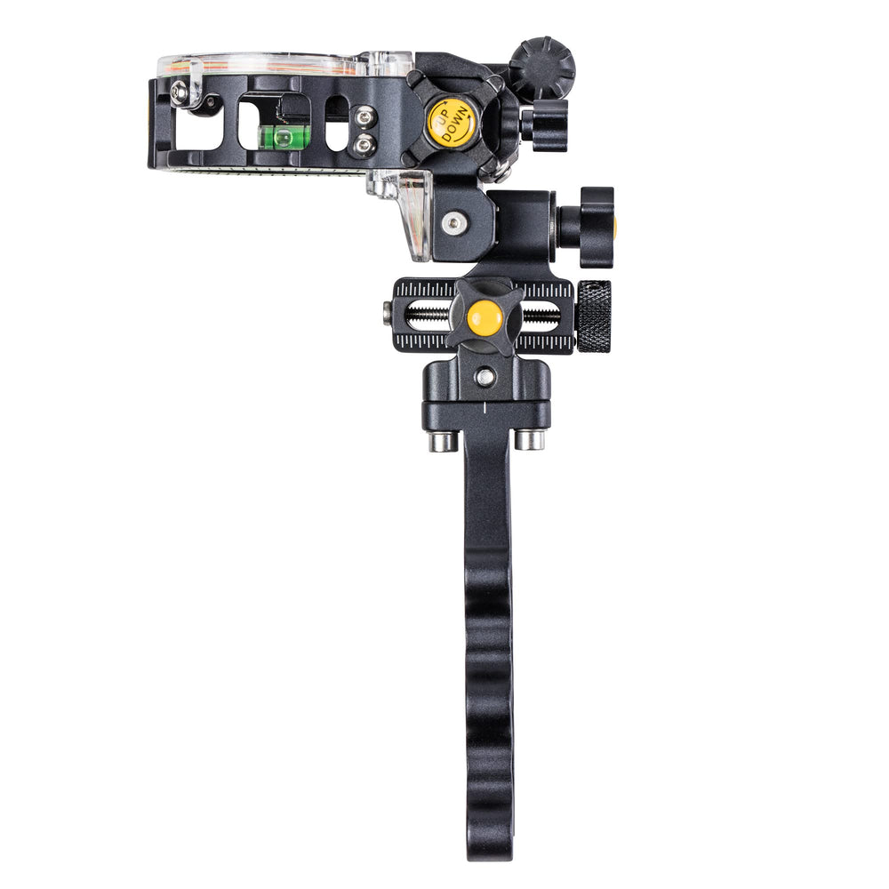 Trophy Ridge React Pro 7-pin sight side adjustments enable quick tuning.