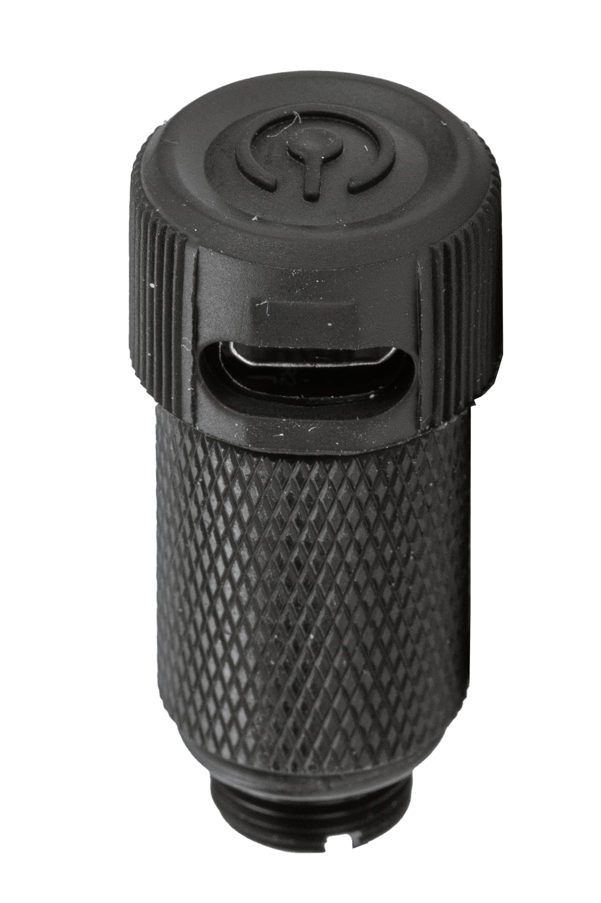 USB rechargeable battery visible in Trophy Ridge Rechargeable Archery Sight Light assembly