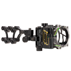 Trophy Ridge stacked 5-pin sight axis leveling aids accurate shots on uneven terrain