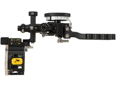 Trophy Ridge SWFT Trio Sight assembled on a bow riser for quick setup.