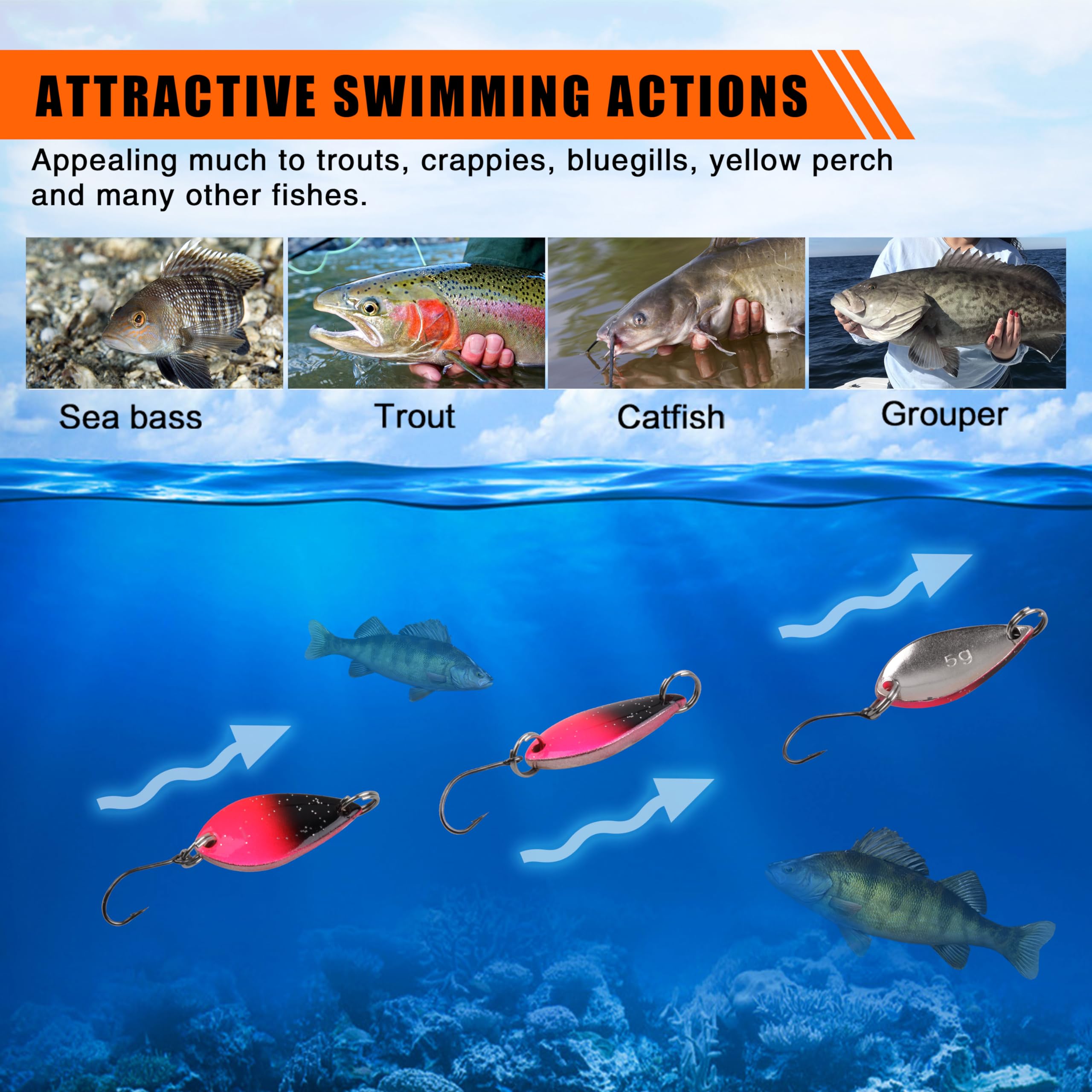 Durable split ring and hook on lure