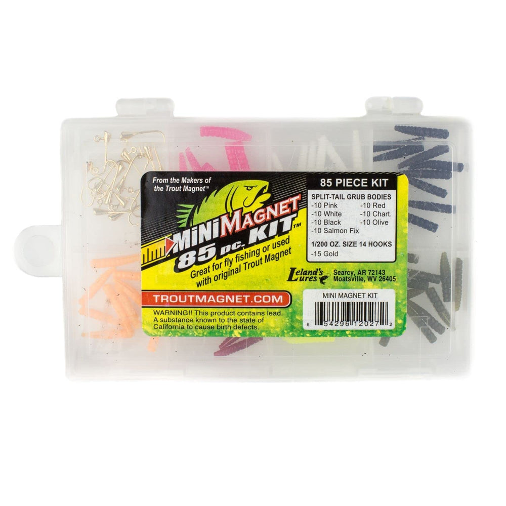 Trout Magnet fly or spin setup demonstrates dropper or tandem use in real-world river fishing.