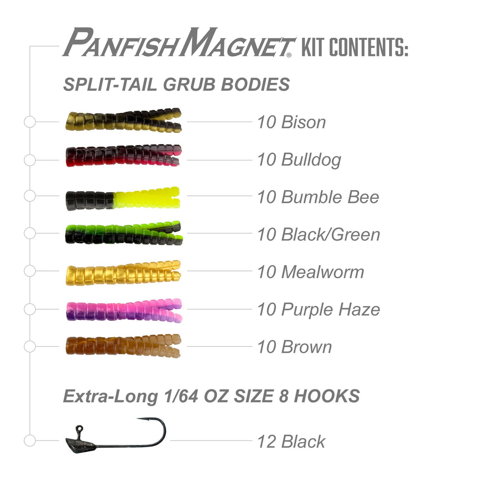 Trout Magnet horizontal fall action attracts more panfish.