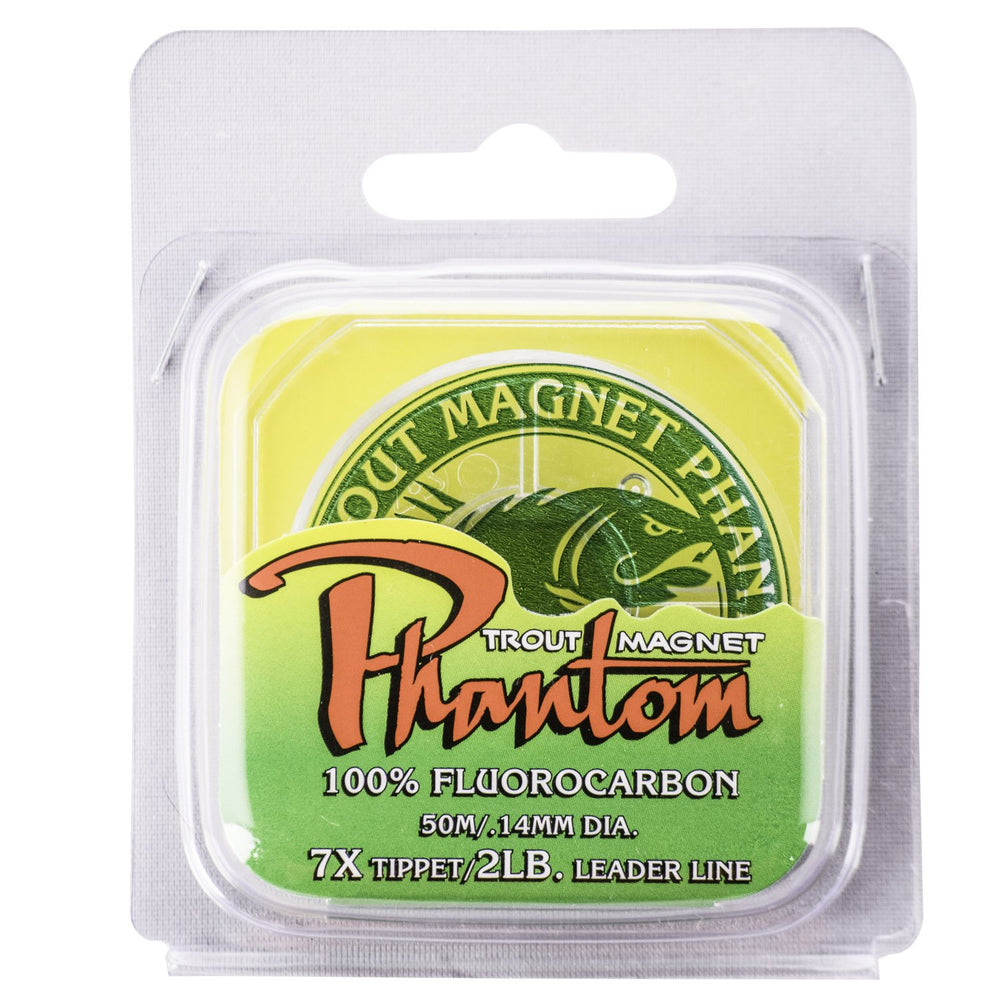 Trout Magnet 2lb SOS monofilament line emphasizes sensitivity for catching subtle strikes.