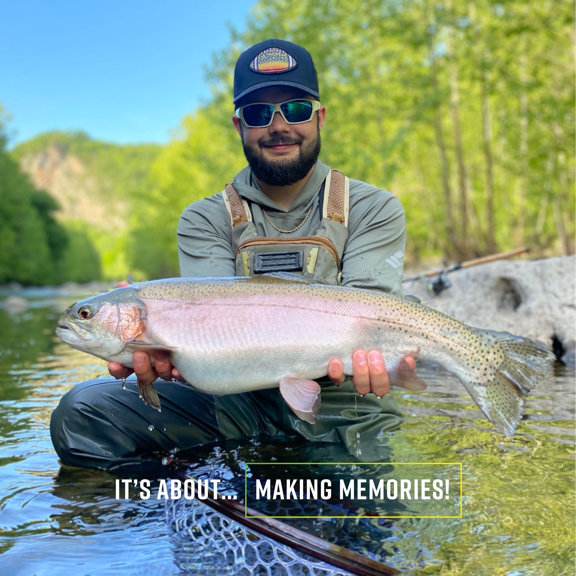 12 size 8 hooks included in the Trout Magnet Neon Kit