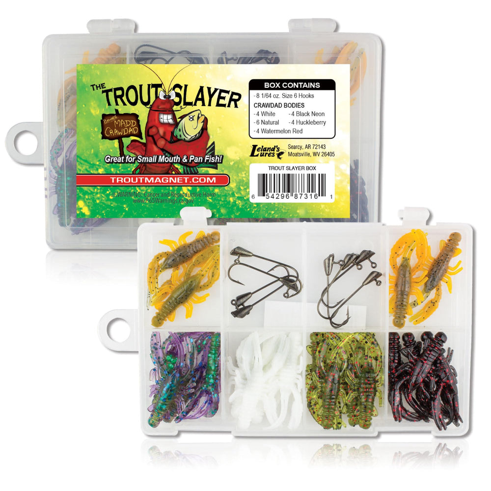 Trout Magnet Trout Slayer 28-piece kit box