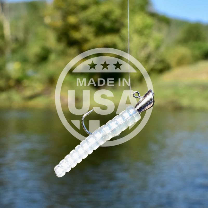 Trout Magnet USA-made fishing gear with durable plastics and bright colors.