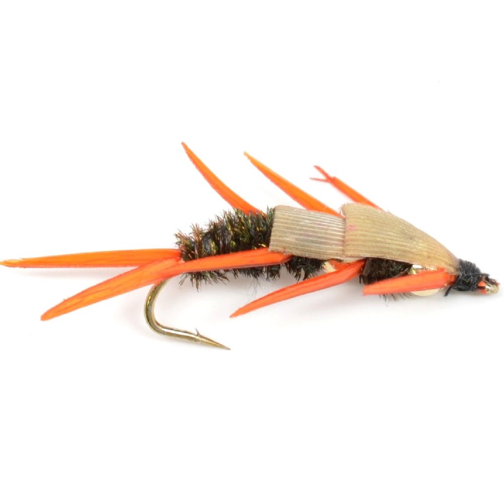 12 weighted nymph flies in four patterns