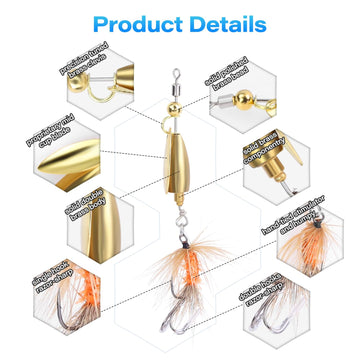 Brass rotating blade with polished finish on stainless steel shaft