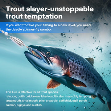 Usage-ready Trout Spinner Lures for freshwater lakes, rivers, and coastal waters