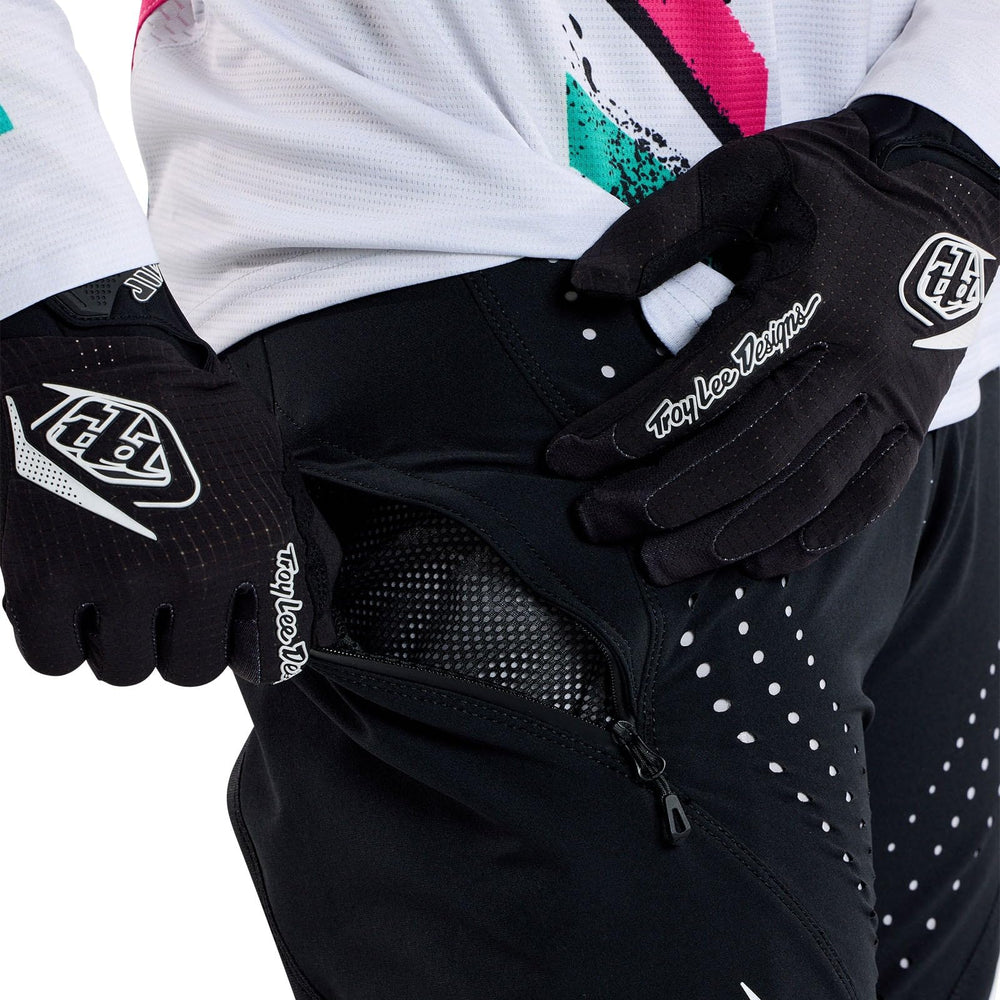 Troy Lee Designs Sprint Pant side view emphasizing flexible panels for movement.