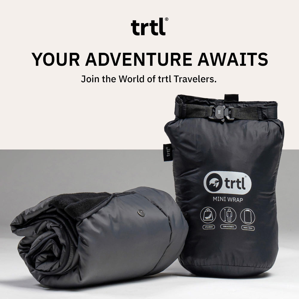 trtl Mini Wrap in-flight setup delivers warm, comfy seating