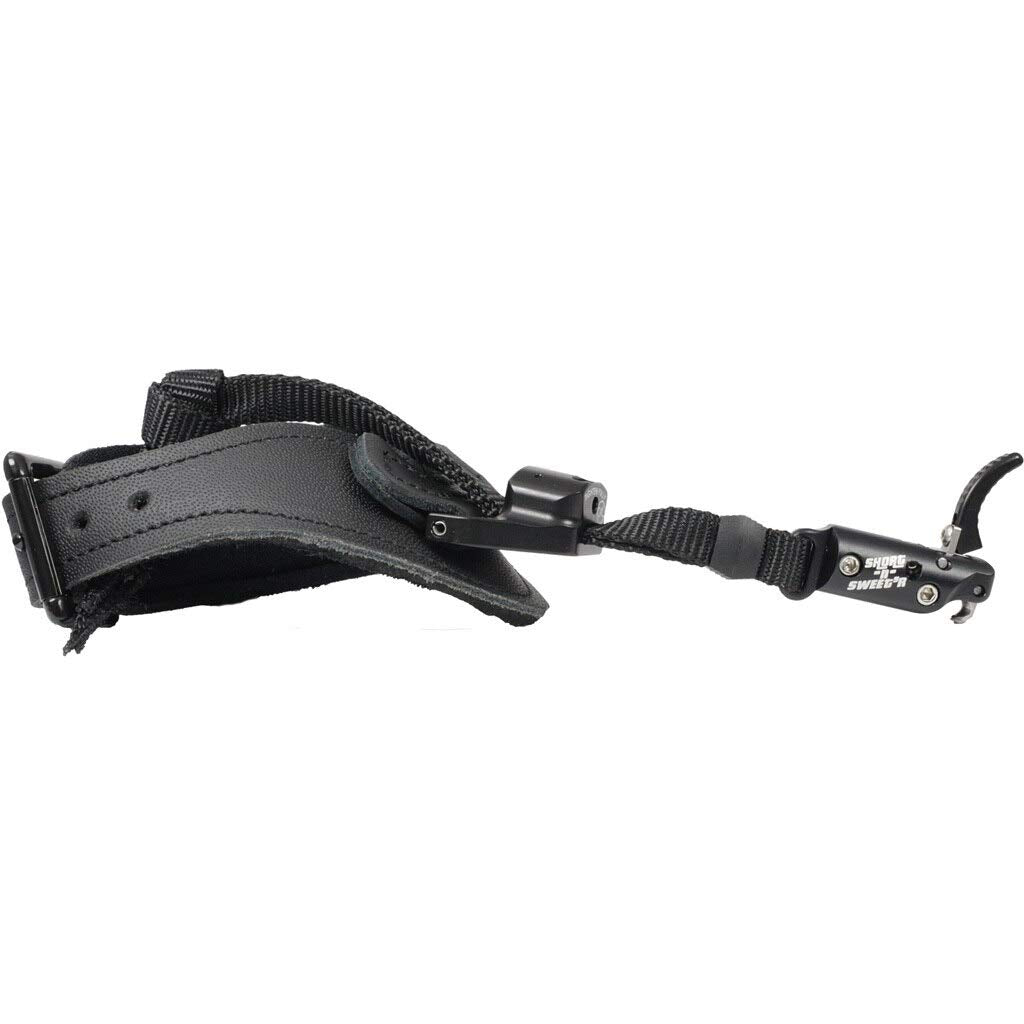 tru-ball Short-N-Sweet'r release with large buckle offers quick, secure connection for archery practice.