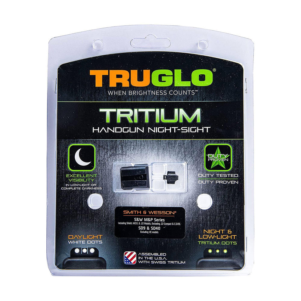 Day and night visibility with TruGlo glow-in-the-dark sight
