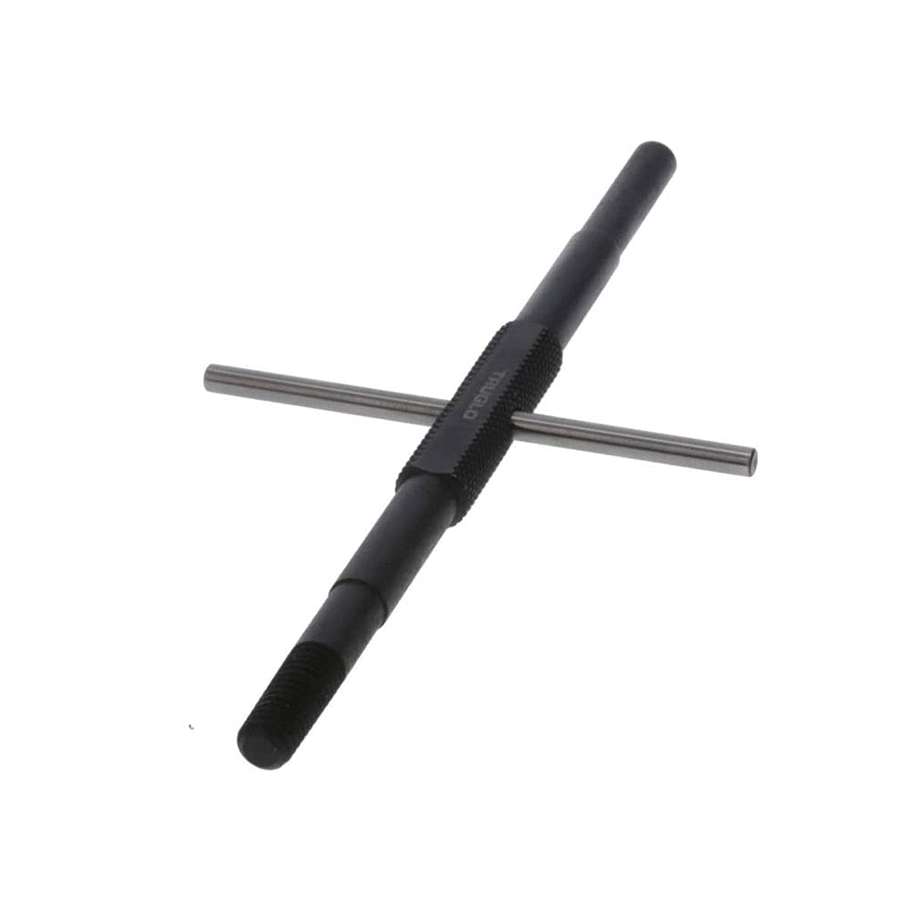 Close-up of pliers showing chamfered edge and knurled grip