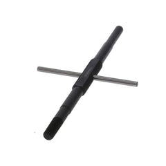 Close-up of pliers showing chamfered edge and knurled grip