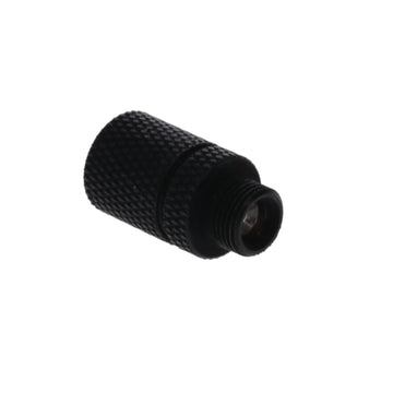 Universal-fit sight light with adapters installed on bow