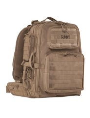 Tru-Spec Tour of Duty Gunny Backpack in coyote with multiple pockets for organized gear