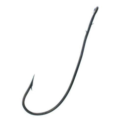 Tru Turn 047ZS-1/0 bronze worm hook ready for Texas rig bass fishing.