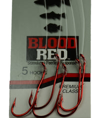 Close-up of Tru Turn Snelled Baitholder Hook Bleeding Red size 1 – product image 2