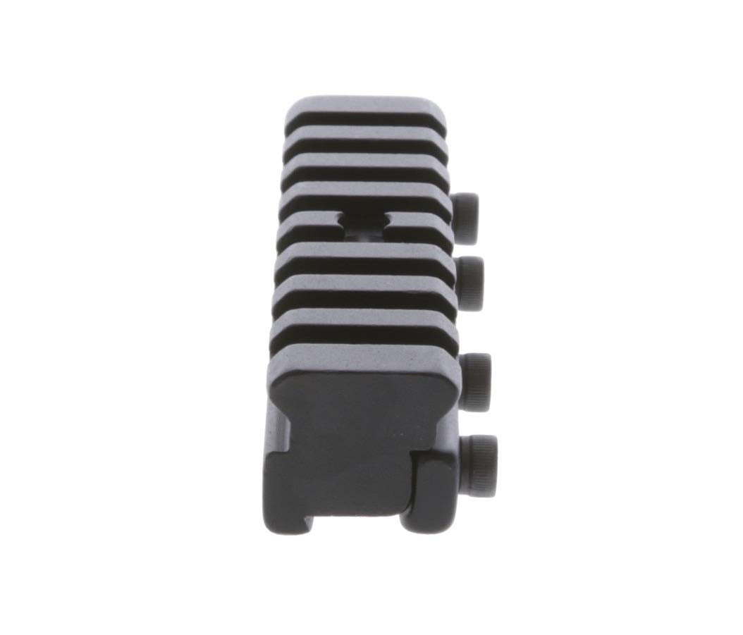 Adapter converting 3/8 inch base to Picatinny / Weaver style mount