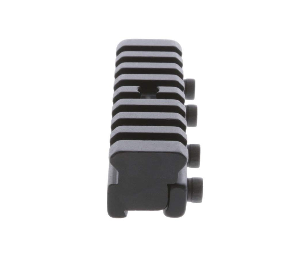 Adapter converting 3/8 inch base to Picatinny / Weaver style mount