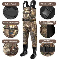 Trudave chest waders triple-seams ensure reliable waterproof integrity in rugged environments.